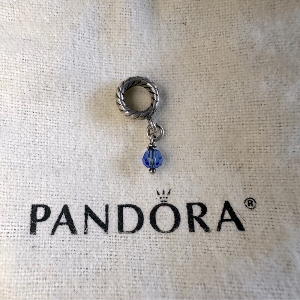 Pandora Silver Dangly Blue Charm